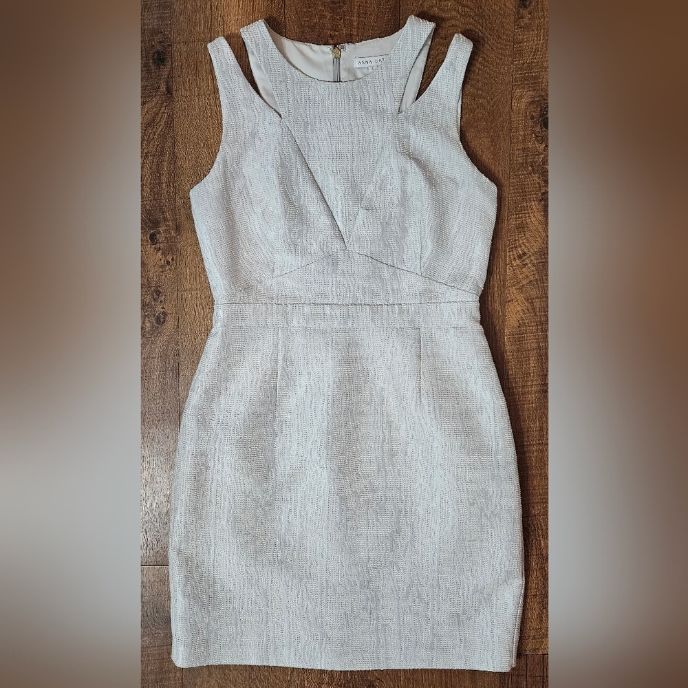 Anna Cate Dress Sleeveless Cutout Textured Size Small